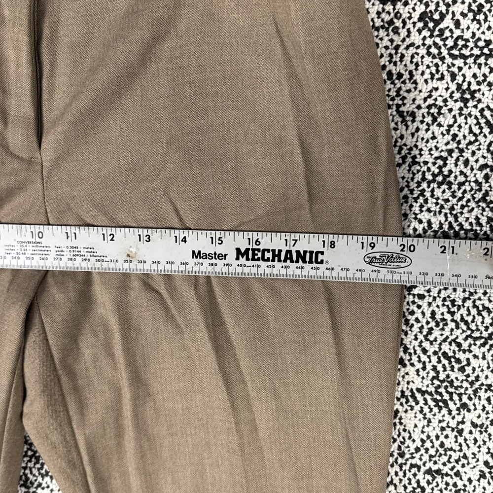 Worthington Dress Pants Womens 6 (31 X 32.5) Modern Fit Slacks Herringbone Brown - Picture 7 of 12